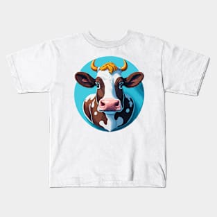 Cow Portrait Kids T-Shirt